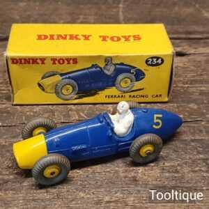 Vintage Boxed Dinky Toy No: 234 Blue Ferrari Racing Car - Good Condition Vintage Boxed Dinky Toy No: 234 Blue Ferrari Racing Car - Good Condition