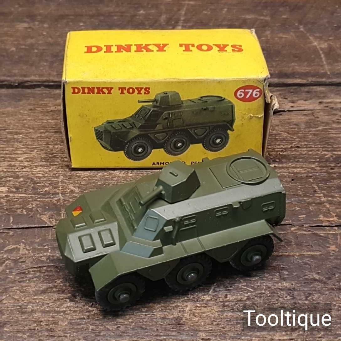 Military Vehicles Dinky Toys Armoured Car Vintage Boxed Dinky Toy