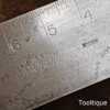Vintage 12” Rabone & Sons No: 1908 Cast Steel Carpenters Calibrated Square