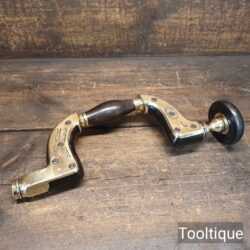 Antique Marples & Sons Ebony & Brass Ultimatum Brace - Refurbished For Use