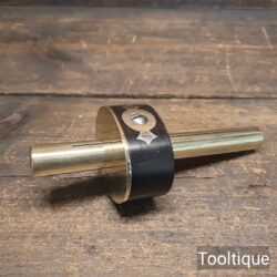 Vintage Izaac Greaves Ebony Brass Screw Adjustment Mortice Gauge