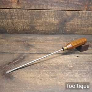 Vintage 10” Long Series Flat End Screwdriver - Refurbished To Use