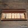 Vintage Set 41 No: Wood Specimen Samples Mahogany Box - Good Condition