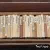 Vintage Set 41 No: Wood Specimen Samples Mahogany Box - Good Condition