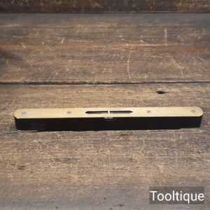 Crisp Vintage Abbey Hockley 9” Rosewood & Brass Spirit Level - Refurbished