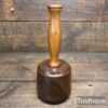 Bespoke Hand Wood-Turned Reclaimed Old Lignum Vitae Mallet - Yew Handle