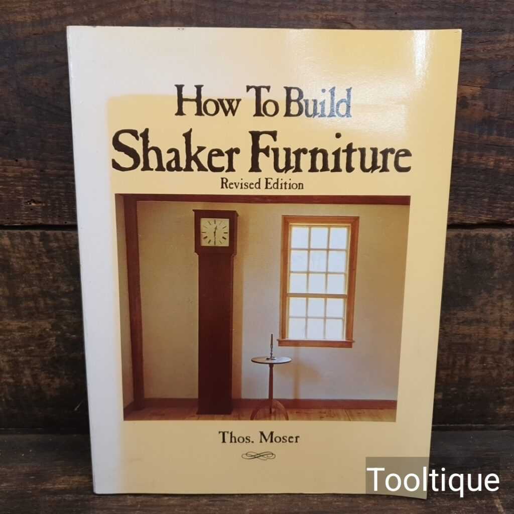 Vintage How to Build Shaker Furniture Paperback Book by Thos Moser