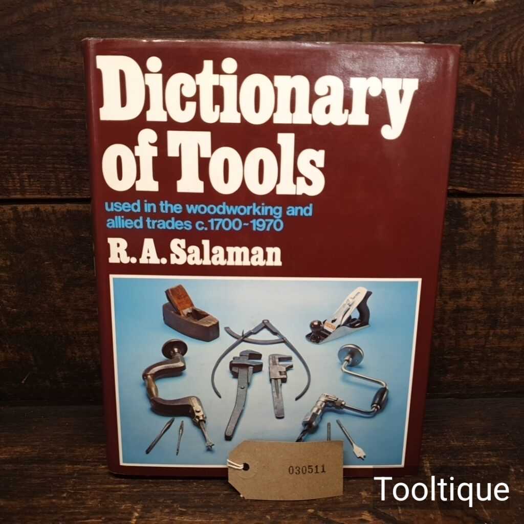 Vintage Directory of Tools Hardback Book by R.A. Salaman