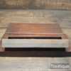 Vintage Boxed Med/Fine India Combination Oilstone - Lapped Flat
