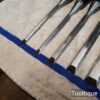 Vintage Set 8 No: Stanley England No: 5001 Bevelled Edge Chisels - Fully Refurbished