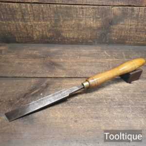 Antique Newbould 1 1/8” Wide Woodturners Skew Flat Chisel - Good Condition