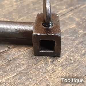 Antique Carpenters Sixpenny Bit Brace Beechwood Handles - Good Condition