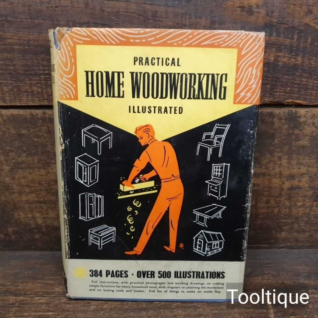 Vintage Practical Home Woodworking Illustrated Hardback Book published by Odhams