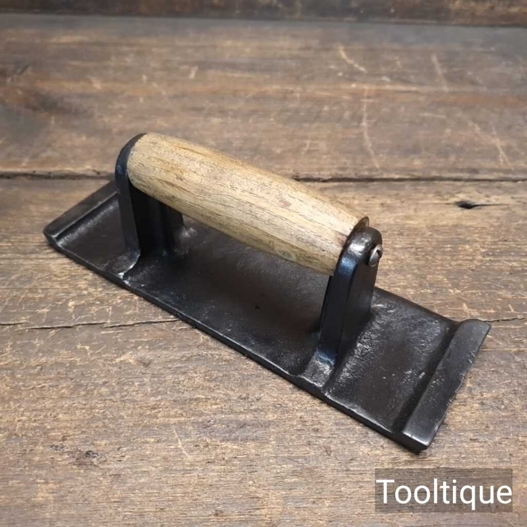 Vintage Groundworkers Cast steel Concrete Edging Tool - Refurbished