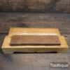 Vintage 8” x 2” x 2” Washita Oil Stone in Nice Ashwood Box - Lapped Flat