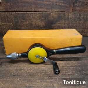 Vintage Boxed Stanley 5803 Egg Beater Type Hand Drill - Good Condition