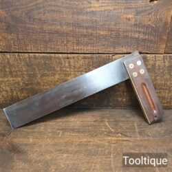 Vintage 12” Marples Rosewood & Brass Carpenters Square - Good Condition
