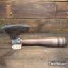 Vintage French Carpenters Side Axe Counter Balanced Handle - Fully Refurbished