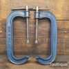 Large Vintage 10” Woden No: 126/10 G Clamps - Good Condition