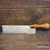 Vintage 7” British Gents Brass Back Handsaw 16 TPI - Sharpened Refurbished