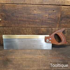 Vintage 14” Spear & Jackson Brass Back Cross-Cut Handsaw - Fully Refurbished