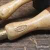 2 No: Vintage Marples Woodworking Awls Beech Handles - Refurbished For Use