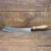 Vintage Agricultural Curved Cutter Beechwood Handle - Refurbished For Use