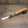 Vintage J.B Addis No: 14 Curved Stem 1” Wide Wood Carving Gouge Chisel