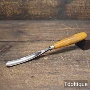 Vintage I. Sorby No: 15 Curved Stem ½” Wide Woodcarving Gouge Chisel - Sharpened