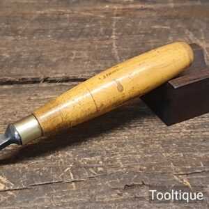 Vintage J.B Addis No: 12 Curved Stem ¾” Woodcarving Gouge Chisel - Sharpened