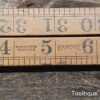 Vintage 36” Rabone No.1167 Four-Fold Boxwood Brass Rule - Good Condition