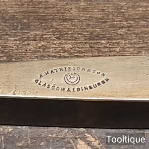 Antique Alex Mathieson 7B Rosewood Brass Boat Spirit Level - Good Condition