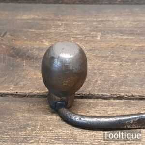 Vintage 6” French Cast Steel Gents Drawknife Bulbous Handles - Fully Refurbished