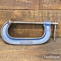 Vintage 8” Record England G Clamp With Fine Thread - Ready For Use