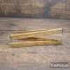 Vintage English 24” Four-Fold Boxwood and Brass Rule - Good Condition