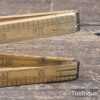 Vintage English 24” Four-Fold Boxwood and Brass Rule - Good Condition