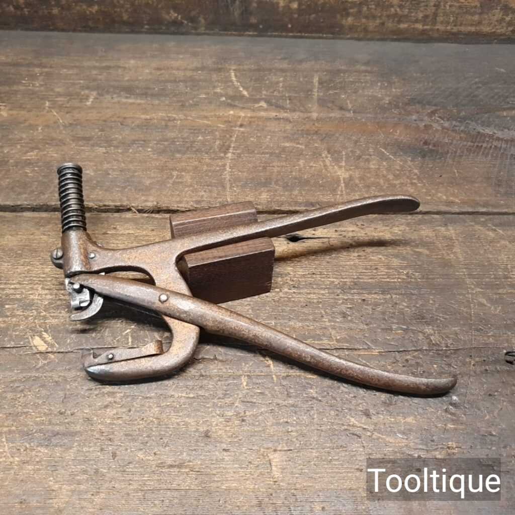 Vintage German Cobblers or Shoemaker’s leatherworking Plier Tool