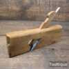 Vintage Marples 1” Beechwood Skew Iron Convex Rabbet Plane - Refurbished