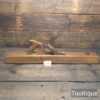 Unusual Antique 25 ½” Dutch Rounded Sole Jointer Plane - Refurbished to Use