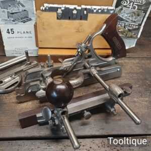 Vintage Boxed Stanley USA No: 45 Combination Plough Plane - Refurbished
