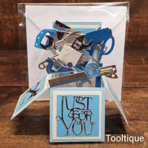 Handcrafted Vintage Tool Pop-Up Birthday Christmas Special Occasion Card