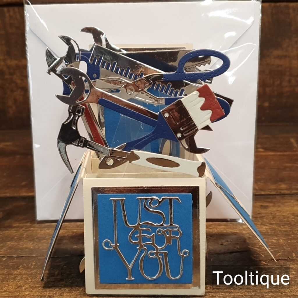 Handcrafted Vintage Tool Pop-Up Birthday Christmas Special Occasion Card