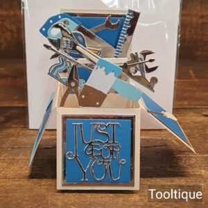 Handcrafted Vintage Tool Pop-Up Birthday Christmas Special Occasion Card