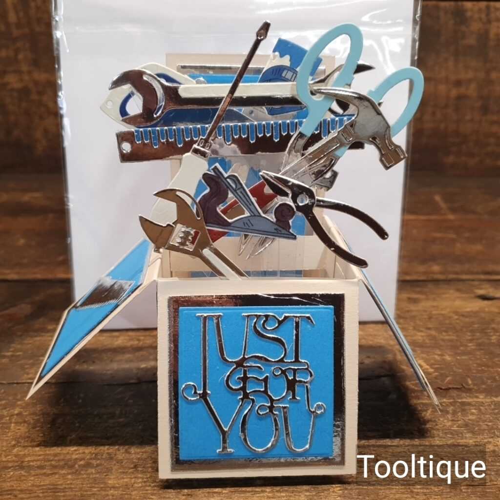 Handcrafted Vintage Tool Pop-Up Birthday Christmas Special Occasion Card