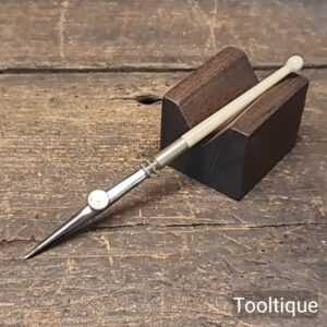 Antique Scientific Set Pen with Silver Steel Bone Handle - Good Condition