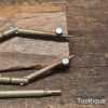 Vintage Quality 6” German Silver Angled Leg Compass Tool - Good Condition