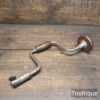 Vintage Carpenters Steel Bit Brace Beechwood Handles for 3/8 Square Shank Bits