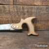 Vintage 18” Keyhole Saw Beechwood Handle - Sharpened Ready For Use