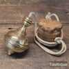 Vintage 4 ½” European Masons Brass Plumb Bob - Refurbished Ready To Use