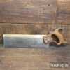 Vintage 12” Philadelphia Henry Disston Brass Back Tenon Saw 13 TPI - Fully Refurbished